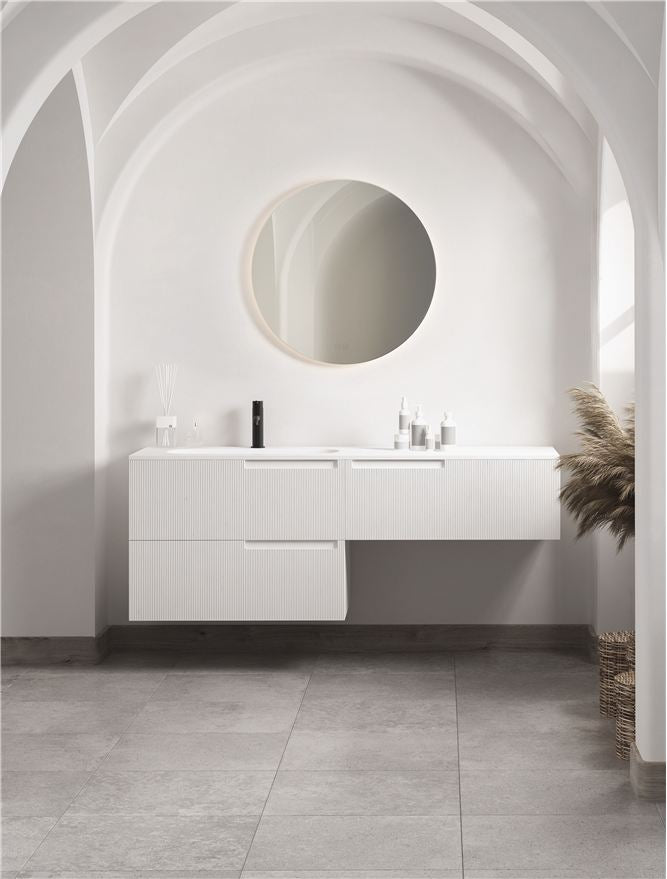Висящо осветително тяло (пендел) ALDA 33W Сребрист алуминий стъкло IP44 4000K
