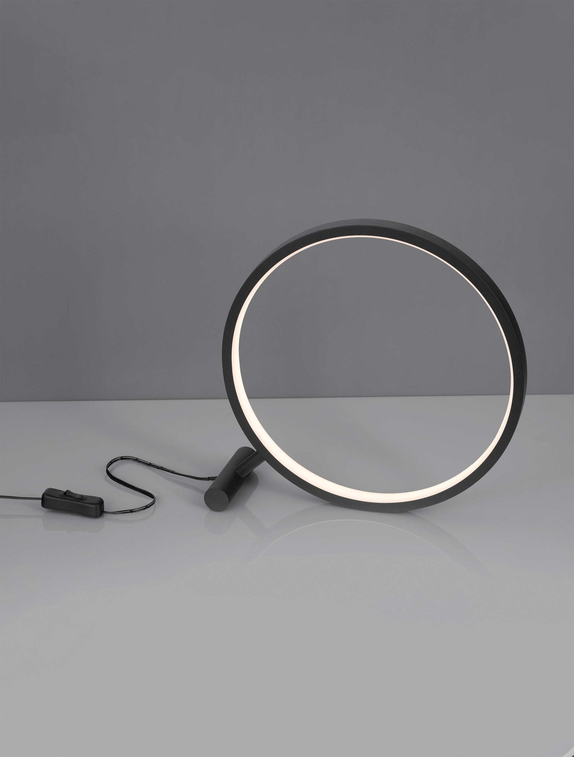 Висящо осветително тяло (пендел) HOLA LED 12W Пясъчно черен алуминий ⌀30 H30см