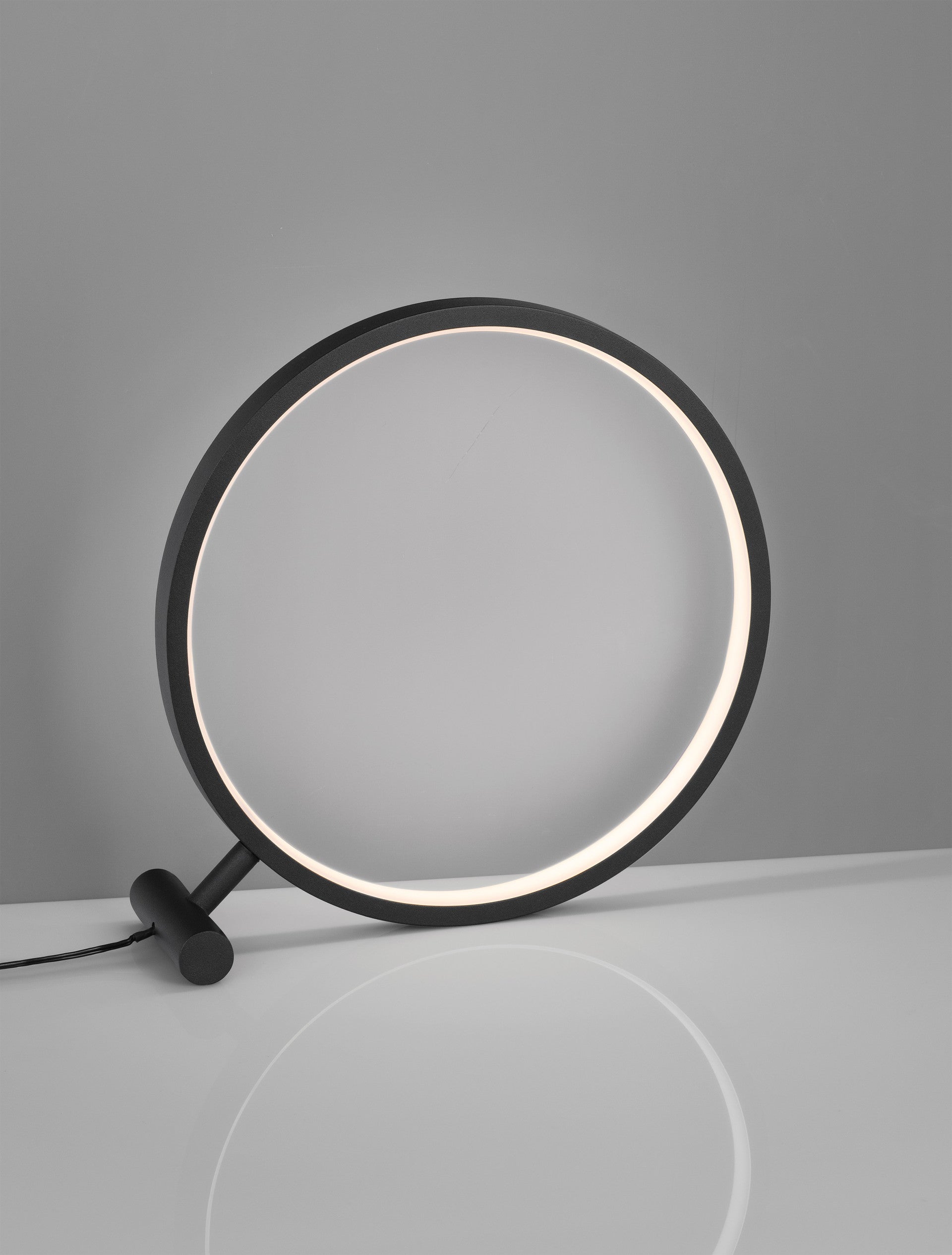 Висящо осветително тяло (пендел) HOLA LED 12W Пясъчно черен алуминий ⌀30 H30см