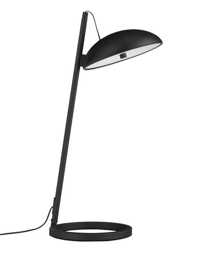Висящо осветително тяло (пендел) FLUTE LED 18W Пясъчно черен алуминий L20 W28 H53см