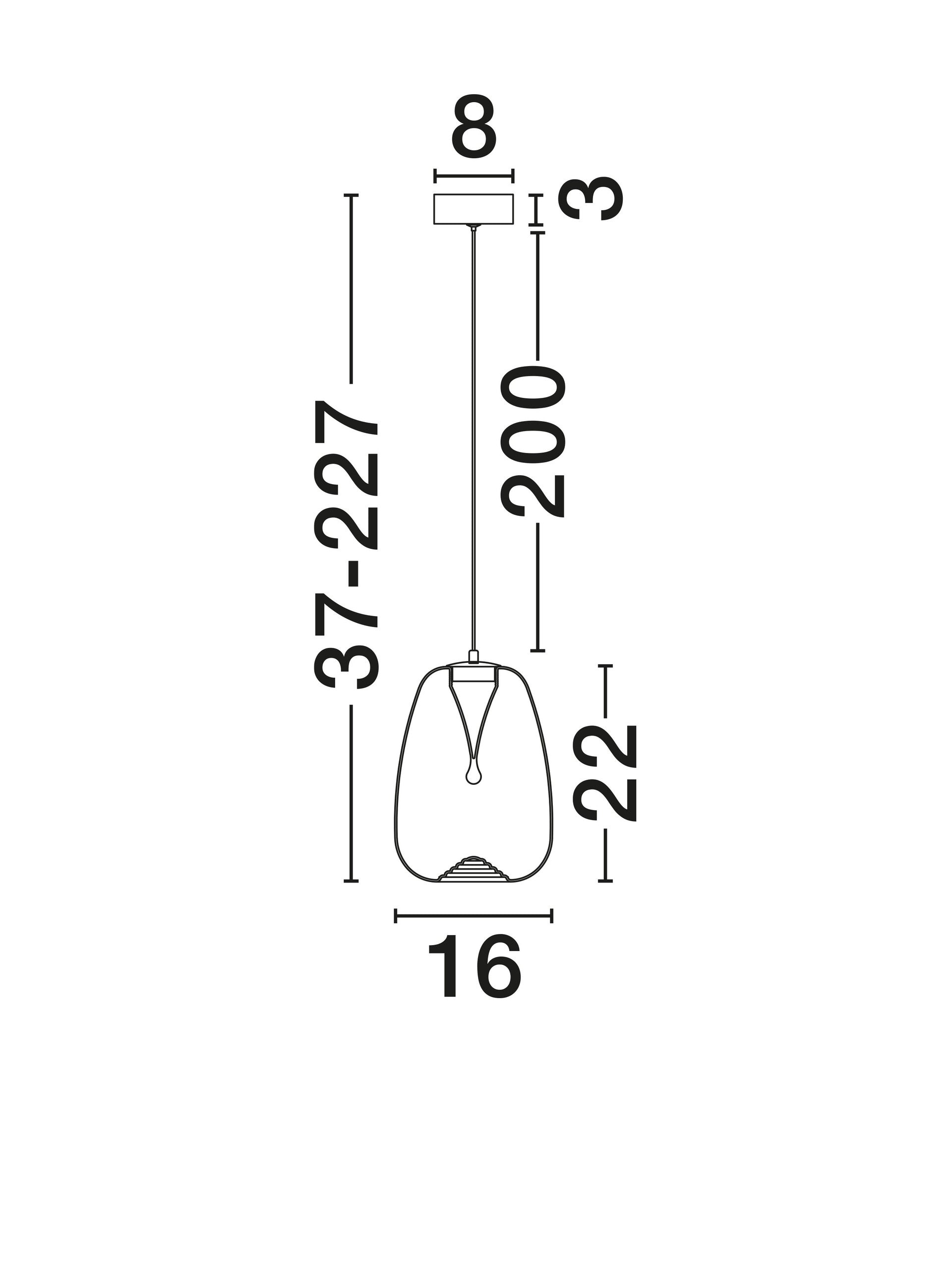 Подова лампа OBLO 3W LED матово черен метал кехлибарено стъкло ⌀16 H227см