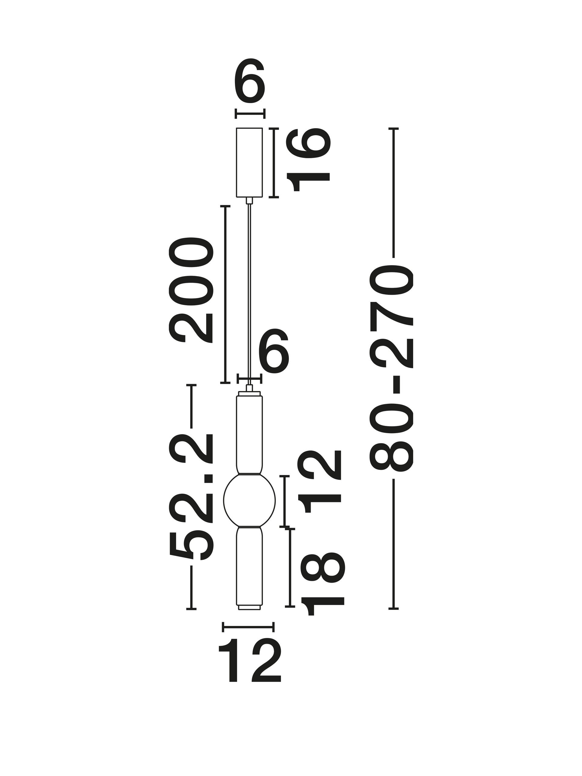 Висящо осветително тяло (пендел) ULON 15W LED Димируем, матово черен метал, опушено сиво стъкло