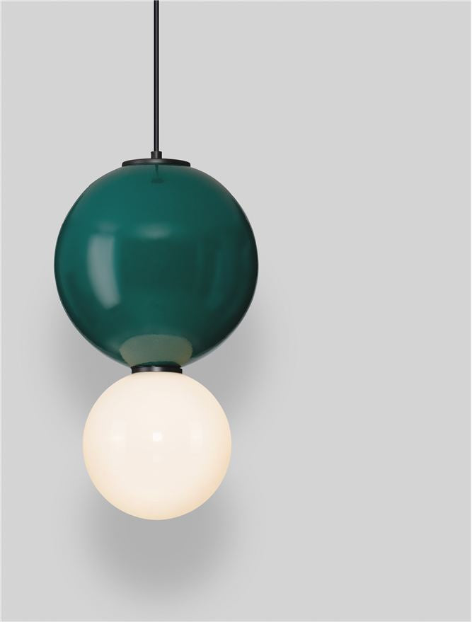 Подова лампа NOESIS LED 7W Яспис порцелан, матово черен