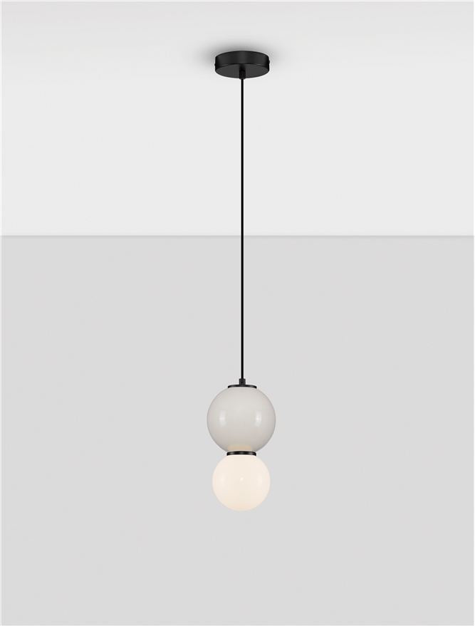 Подова лампа NOESIS LED 4W Светлосив порцелан, матово черен