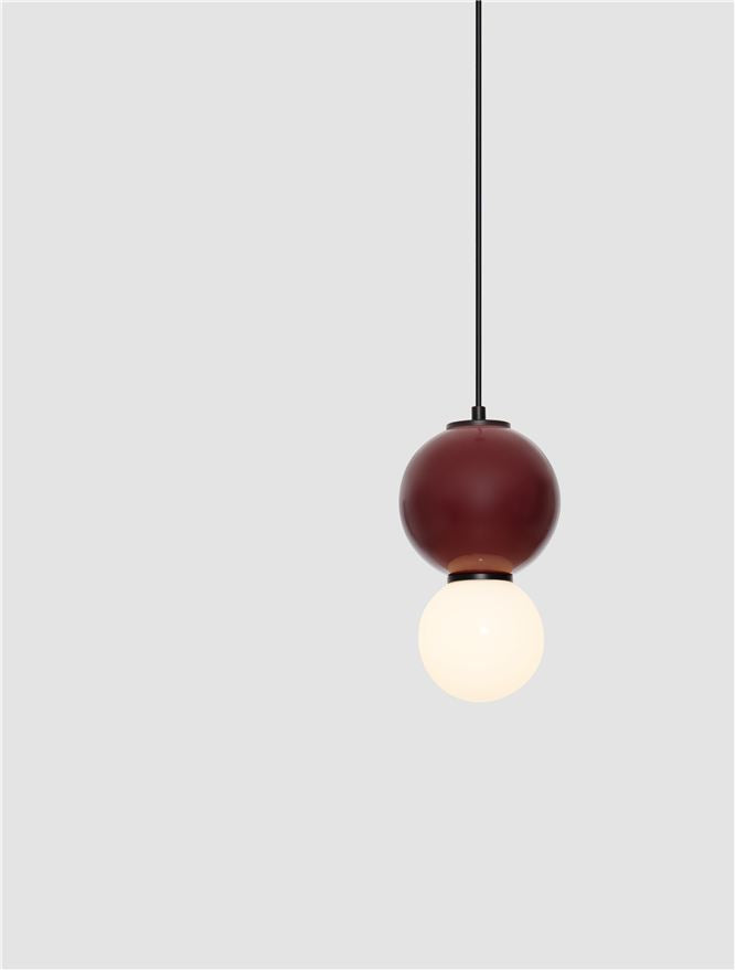 Подова лампа NOESIS LED 4W Бордо порцелан, матово черен