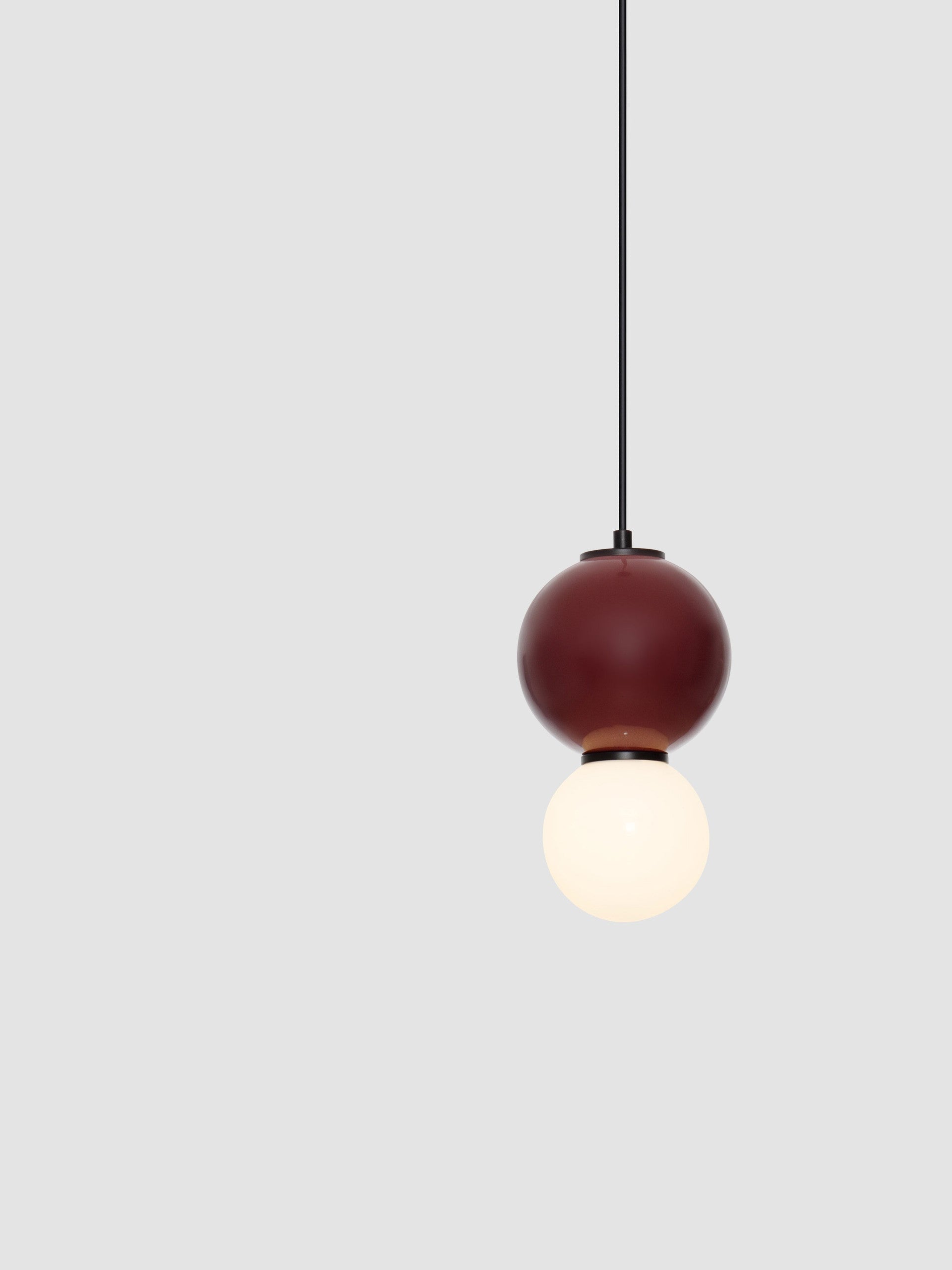 Подова лампа NOESIS LED 4W Бордо порцелан, матово черен