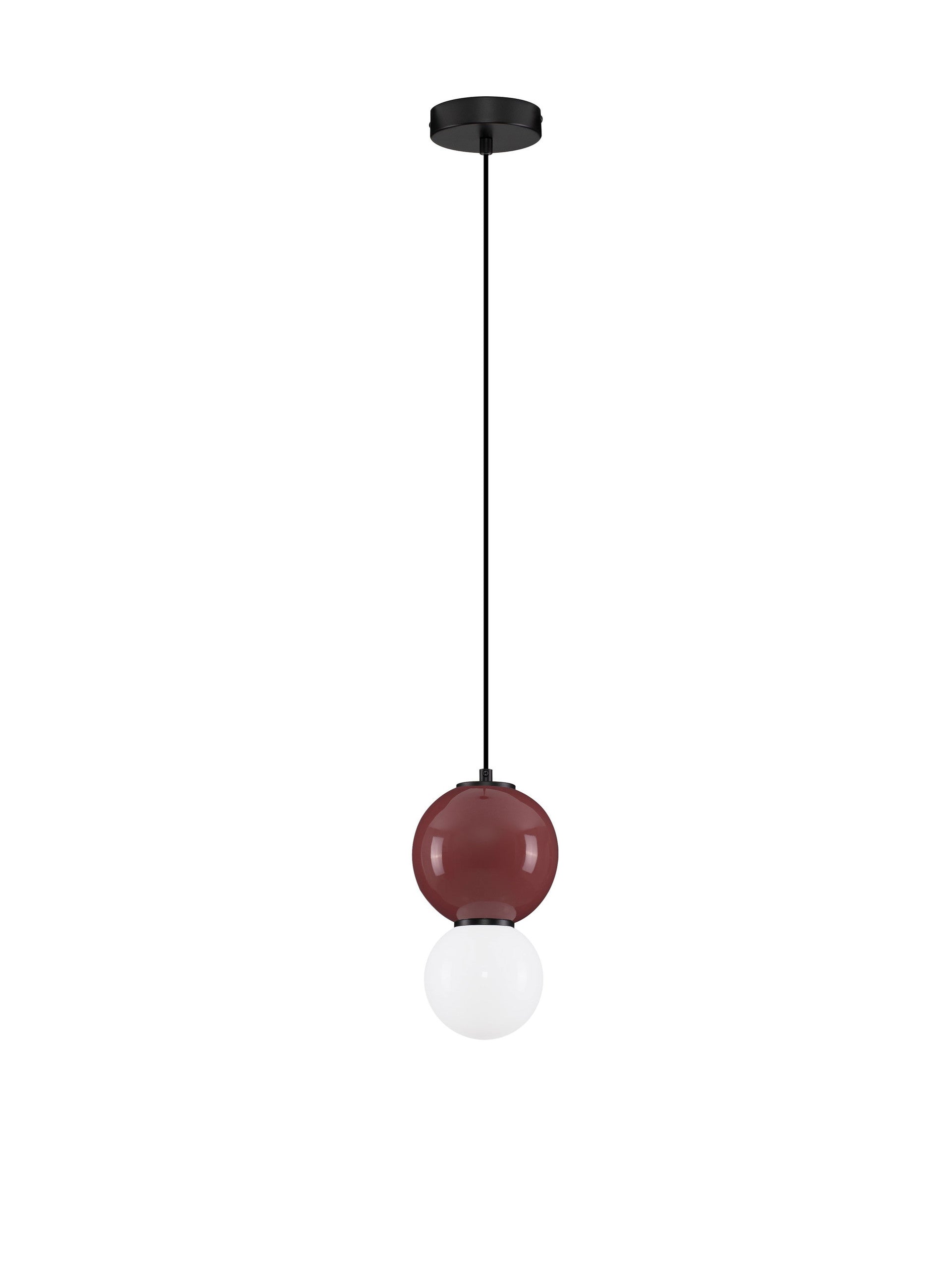 Подова лампа NOESIS LED 4W Бордо порцелан, матово черен