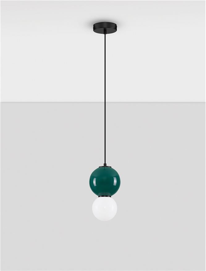 Подова лампа NOESIS LED 4W Яспис порцелан, матово черен