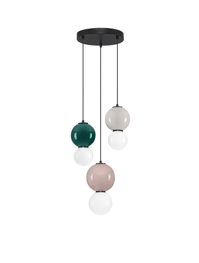 Подова лампа NOESIS LED 14W Яспис, Мока, Светлосив порцелан, матово черен