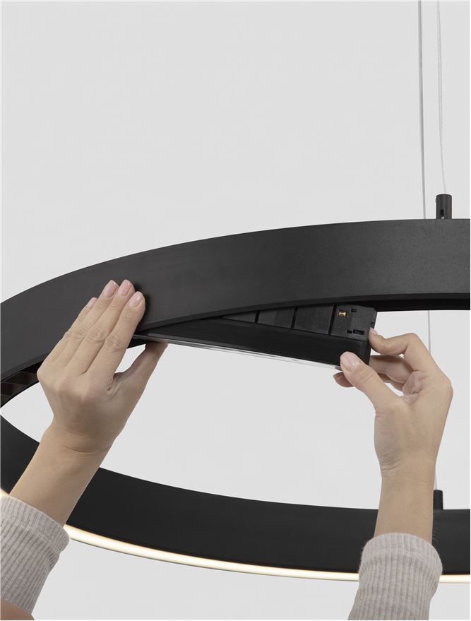 Техническо осветление BREDA FLEXIBLE 40W D90 Пясъчно черен алуминий