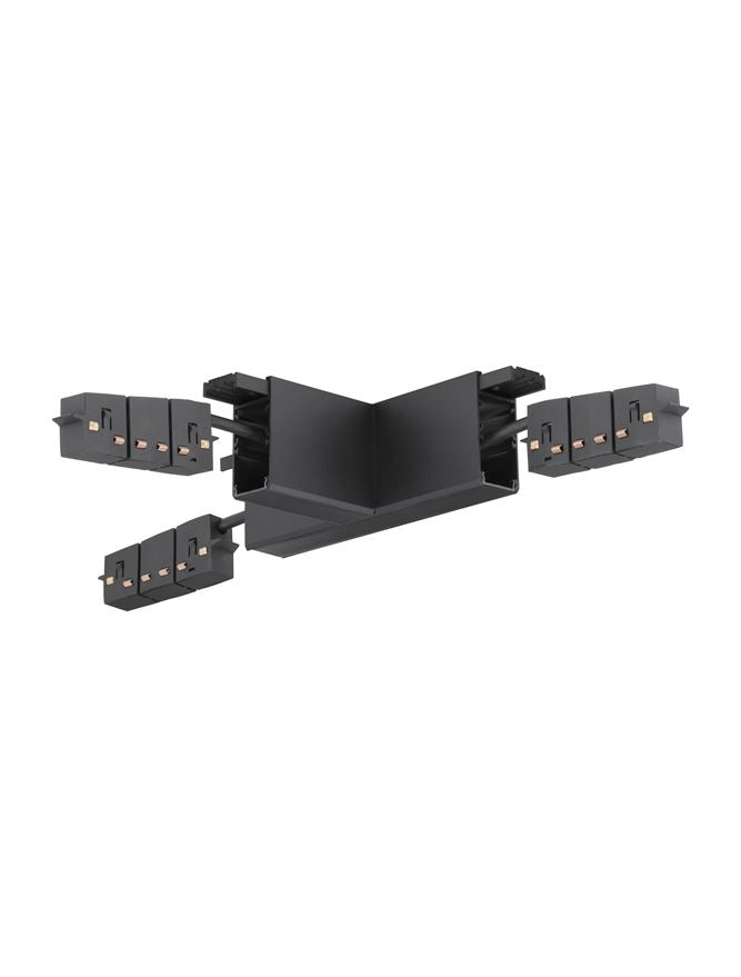 LED спот BREDA Пясъчно черен алуминий Т-ъглов L28 W15.6 H6.7см