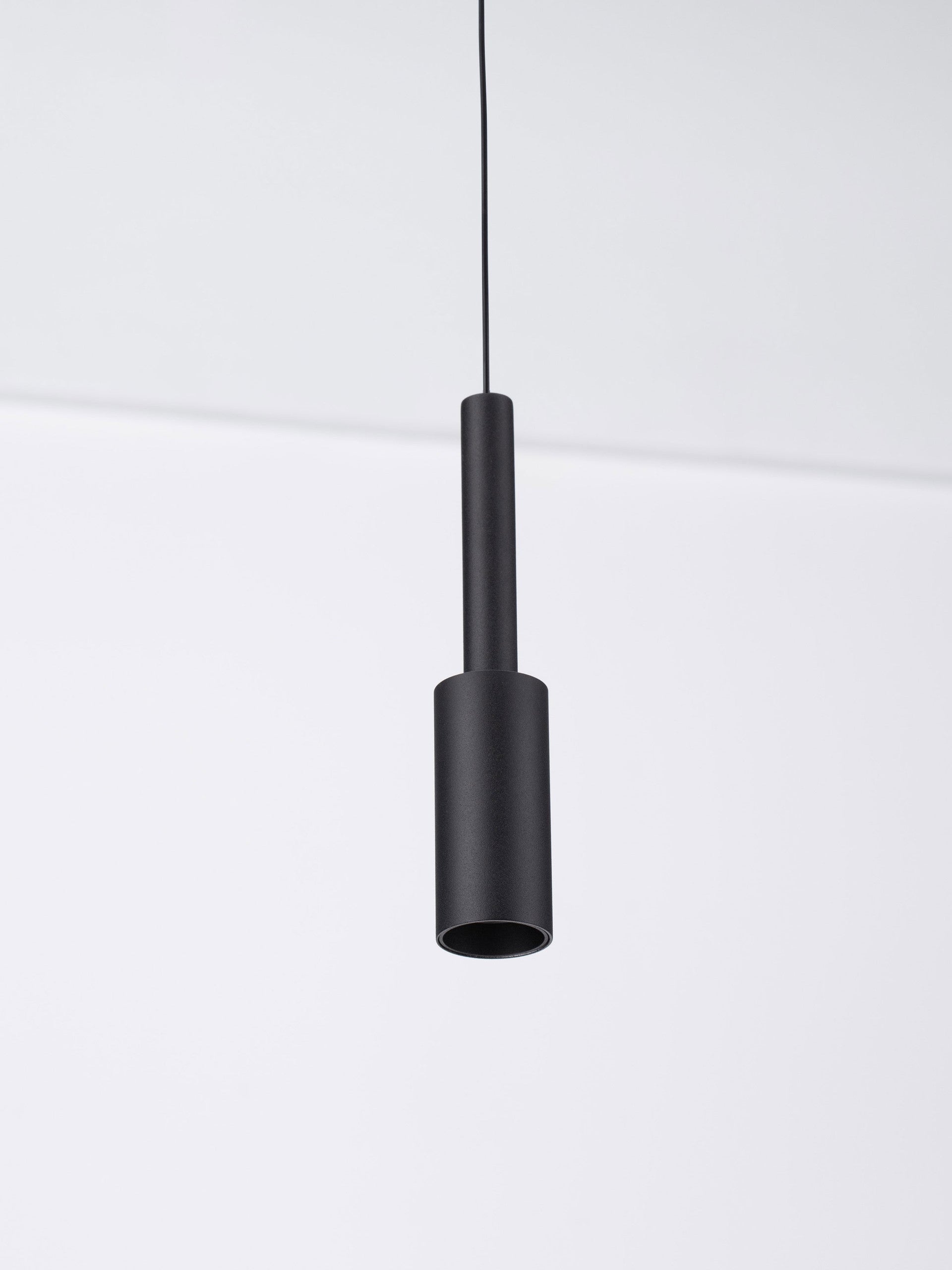 Висяща лампа JOY 7W 703Lm Sandy Black алуминиева, регулируема височина