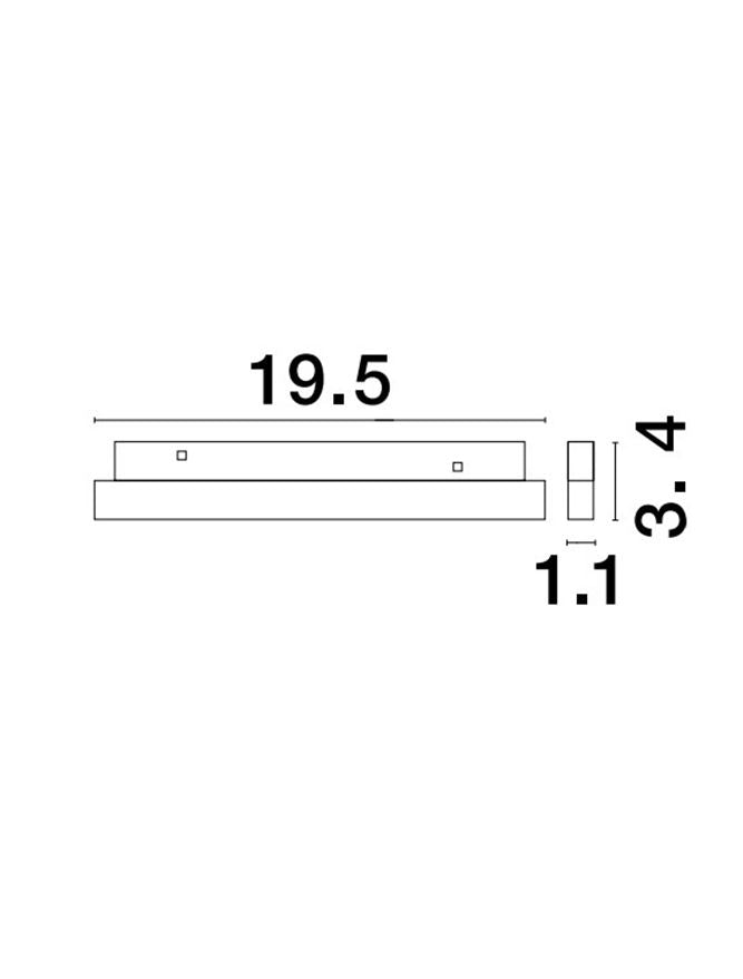 Магнитен спот 48V ULTRA SLIM 12W 3000K DALI CRI90 Черен алуминий IP20