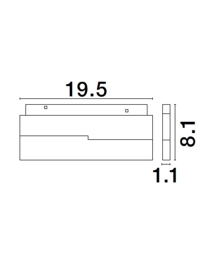 Магнитен спот 48V ULTRA SLIM 12W 3000K DALI CRI90 Черен алуминий IP20