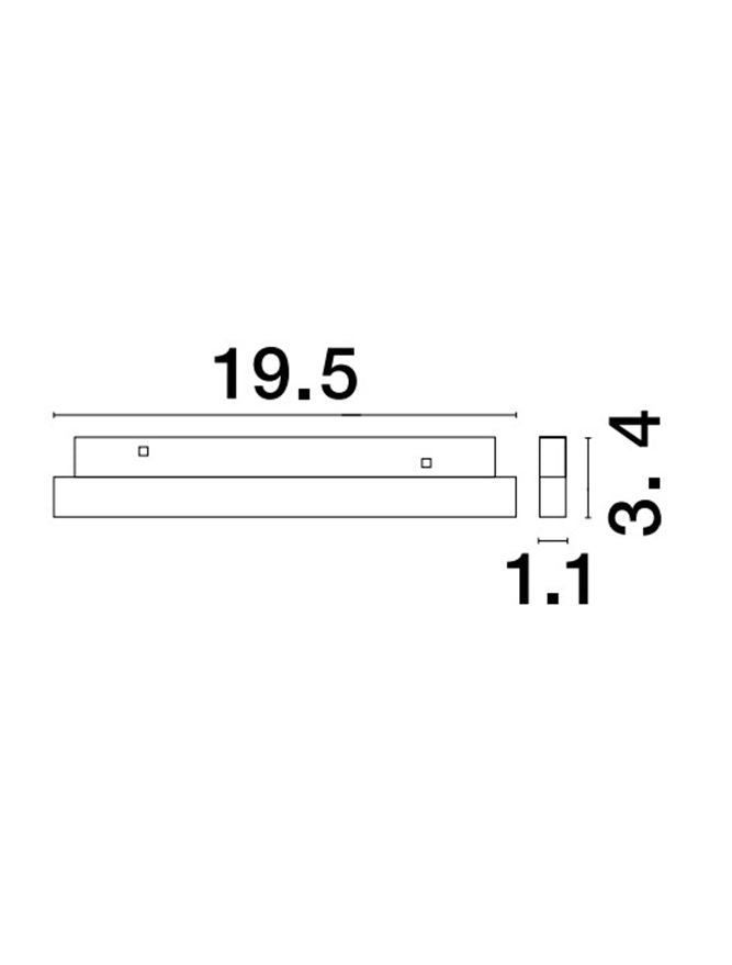 Магнитен спот 48V ULTRA SLIM 12W 4000K CRI90 Пясъчно черен алуминий IP20