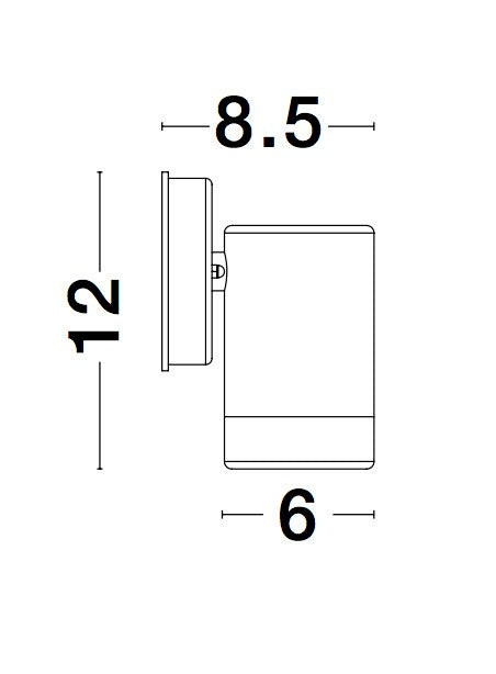 Външен аплик LIMBIO LED GU10 1x10W Бял ABS