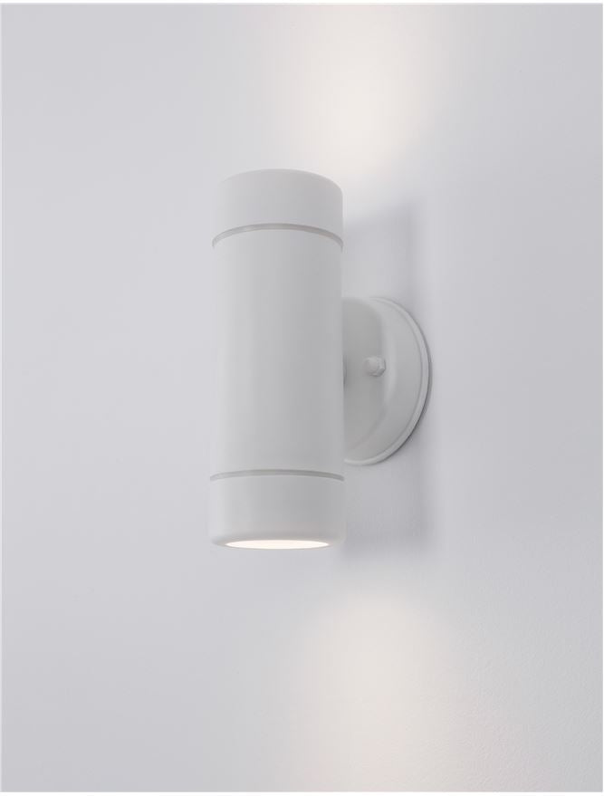 Външен аплик LIMBIO LED GU10 2x7W Бял ABS нагоре/надолу