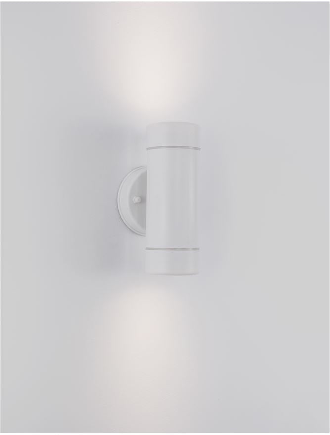Външен аплик LIMBIO LED GU10 2x7W Бял ABS нагоре/надолу