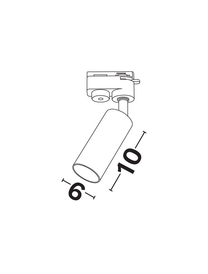 Техническо осветление FLIX 10W MR11/GU10 Пясъчно бял Алуминий