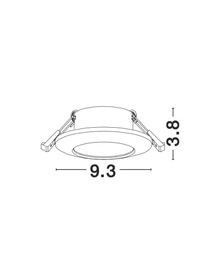 Техническо осветление TEX 35W Черен алуминий IP44