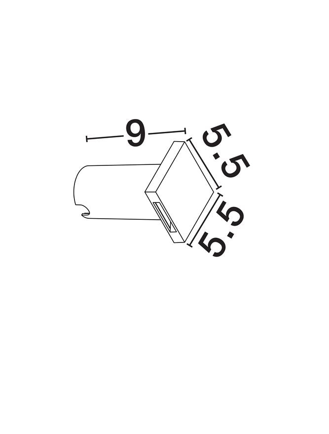 Външен аплик IKO 1W Пясъчно бял поликарбонат