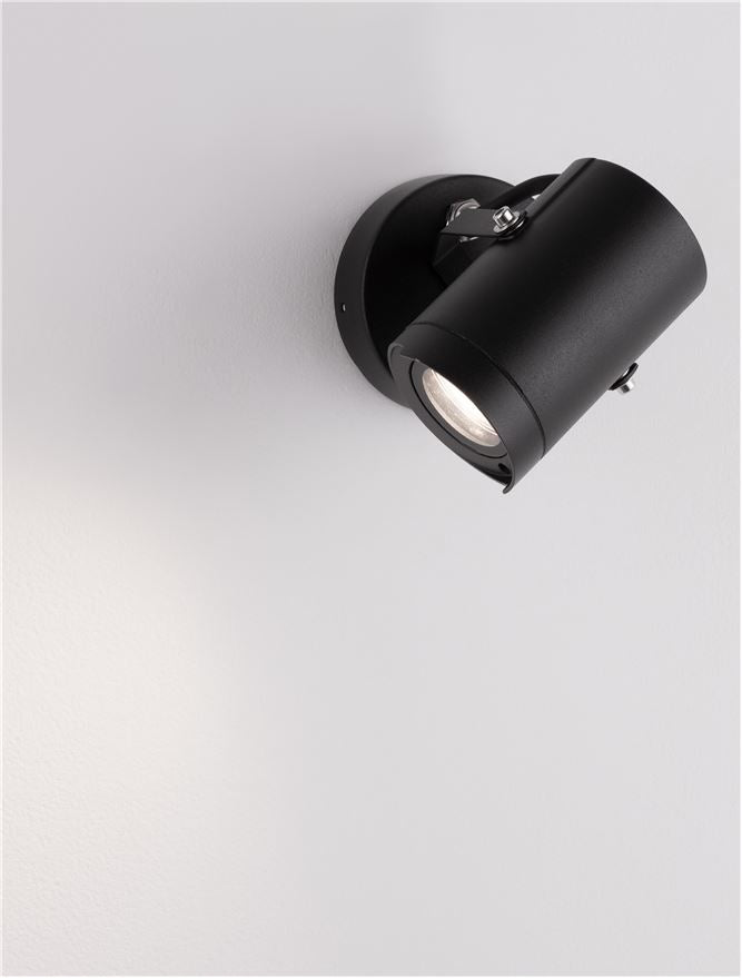 Външен аплик KIMIKO LED GU10 10W Тъмен антрацит алуминий и прозрачно стъкло IP54
