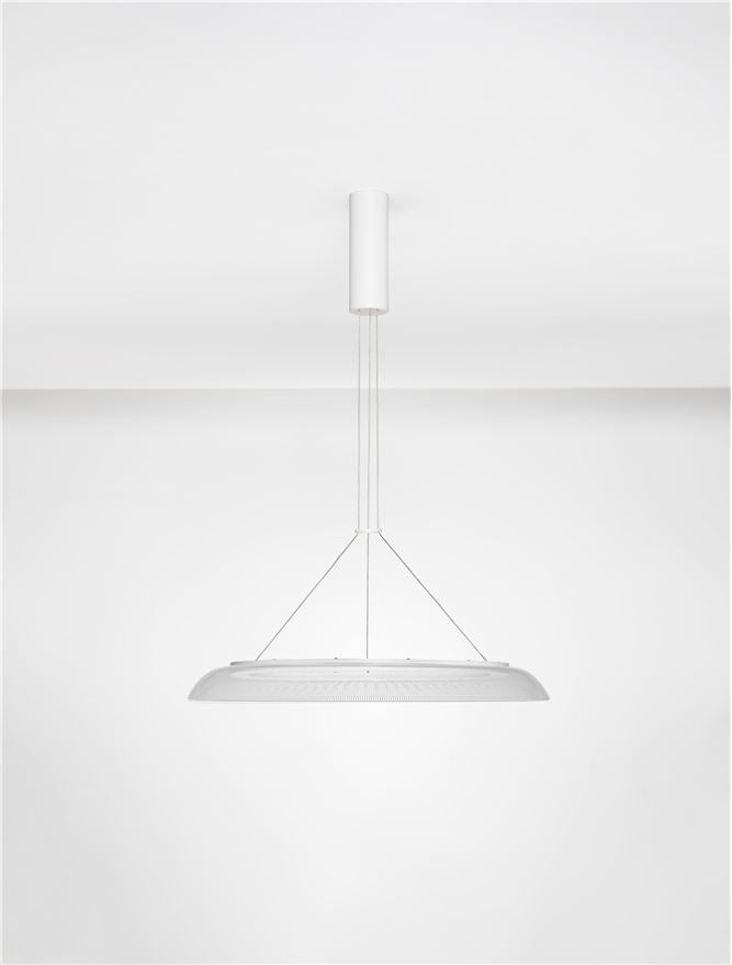 Висящо осветително тяло (пендел) MANTLE 43W LED Пясъчно бял акрил алуминий
