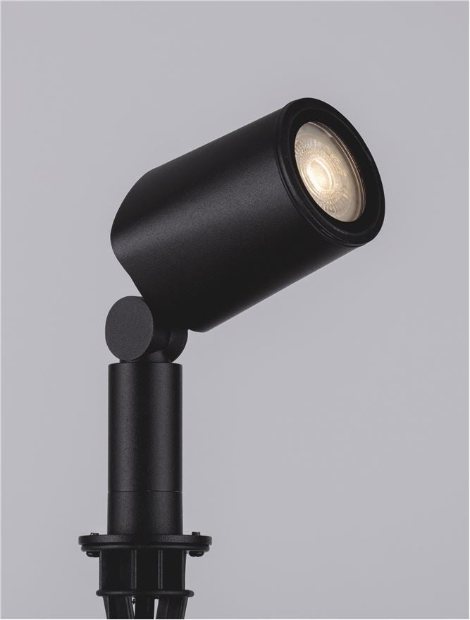 Външен аплик SPY 10W GU10 Пясъчно черен леят алуминий