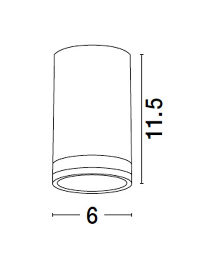 Техническо осветление ESCA LED MR16 13W Пясъчно бял/злато ⌀6 H11.5см
