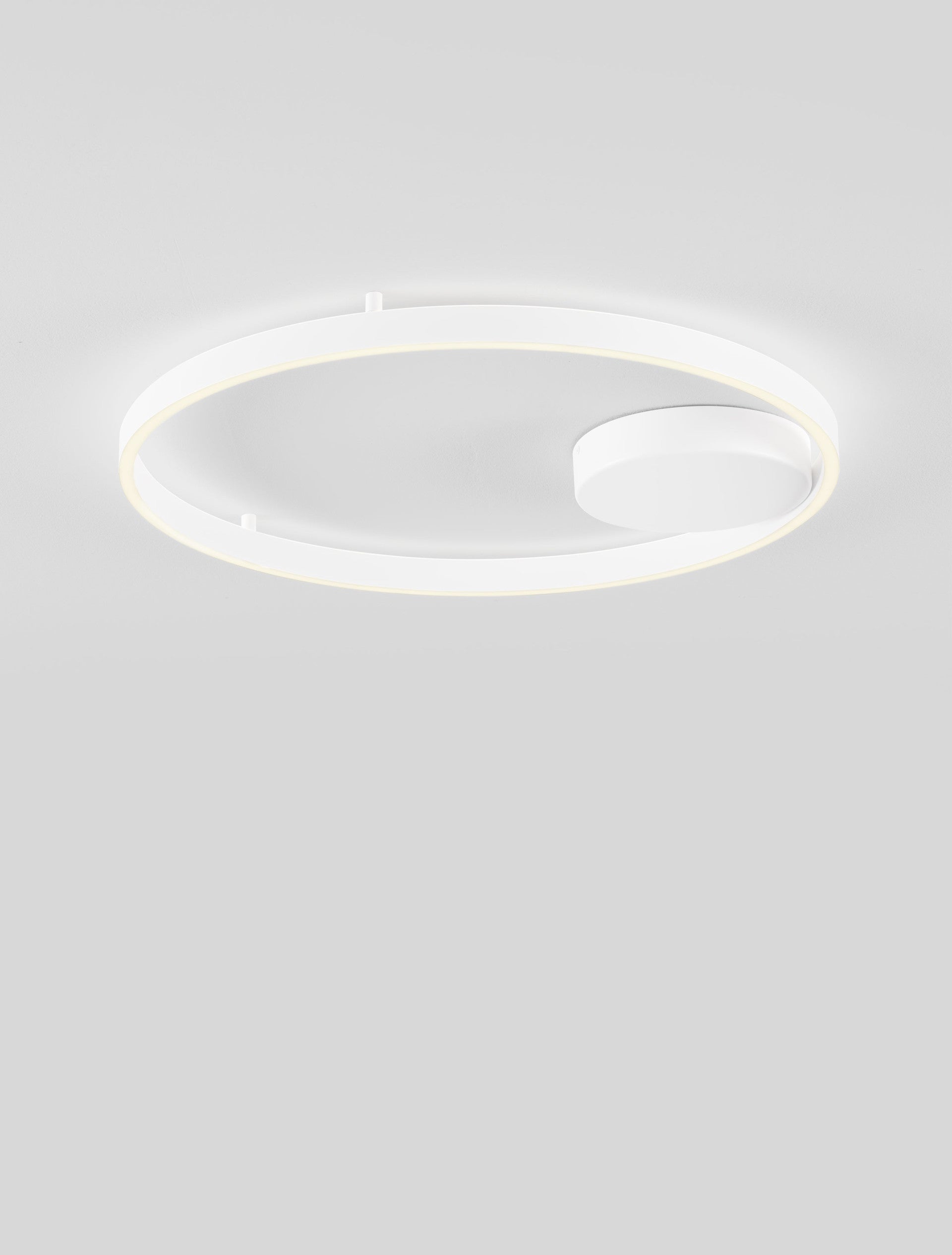 Висящо осветително тяло (пендел) HEDRA LED 60W Пясъчно бял метал, алуминий и акрил ⌀60 H5см