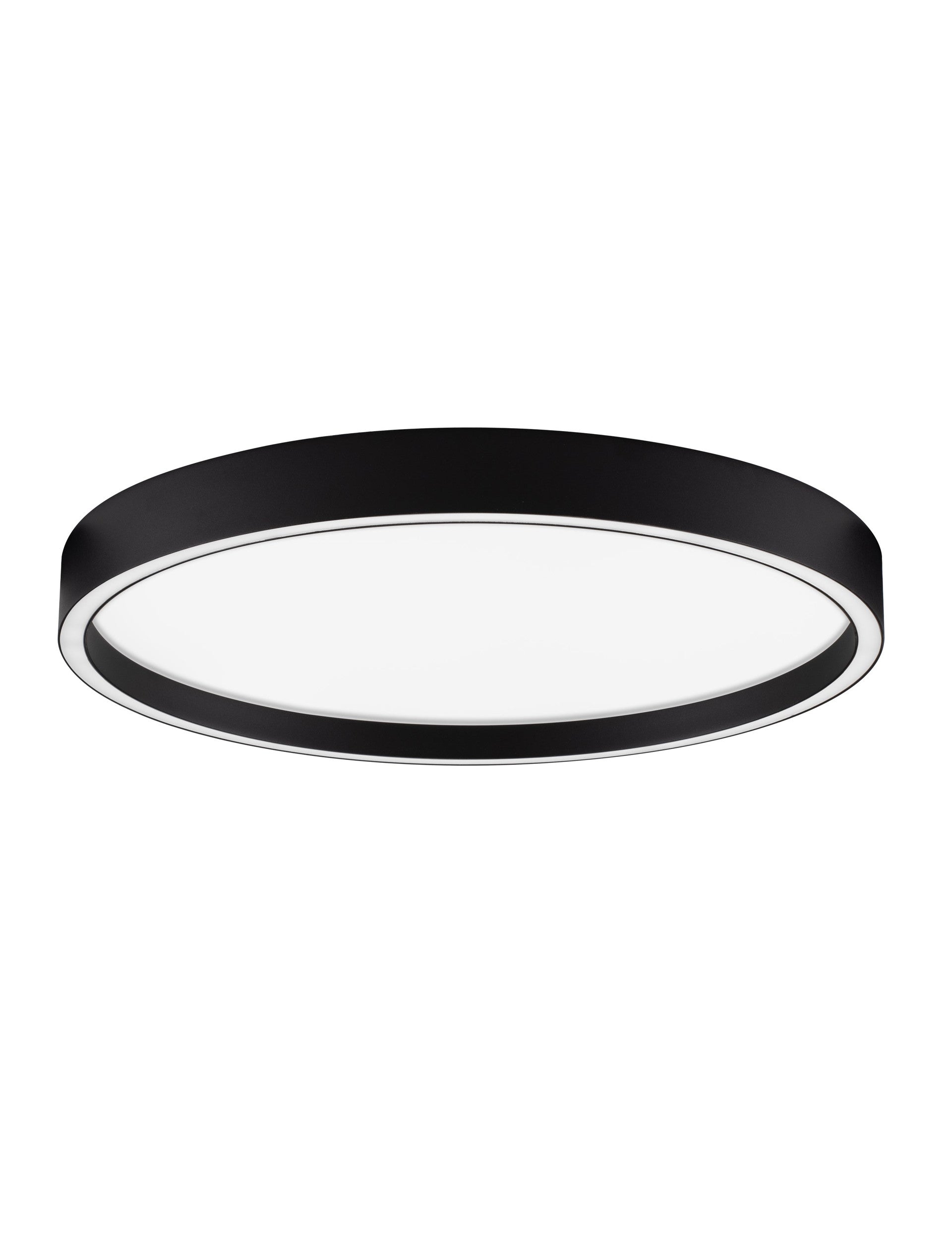 Висяща лампа ISTOS LED 38W, пясъчно черен метал, алуминий и акрил, ⌀50 H5см
