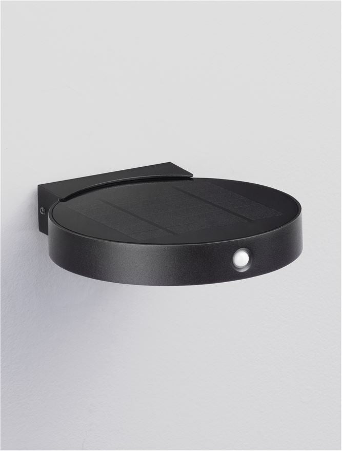 Външен аплик AIGO LED 2W Тъмен антрацит алуминий и прозрачно стъкло със сензор L16 W17.7 H3.2см IP65