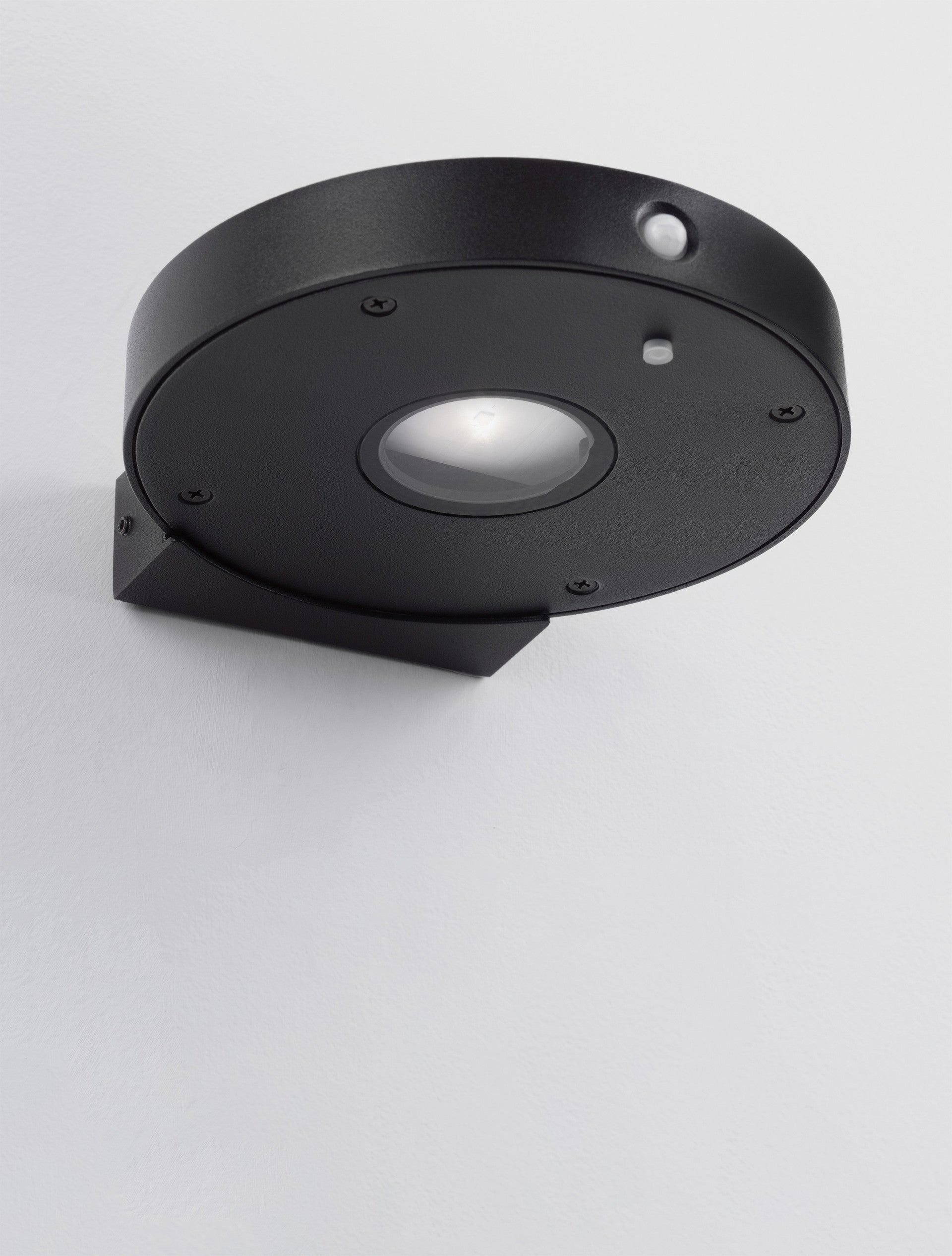 Външен аплик AIGO LED 2W Тъмен антрацит алуминий и прозрачно стъкло със сензор L16 W17.7 H3.2см IP65