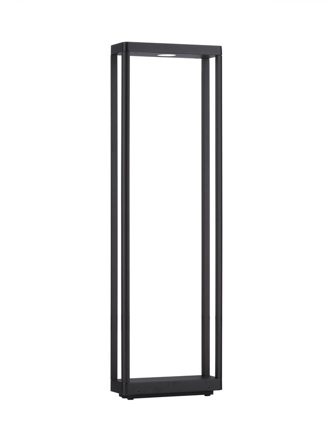 Външен аплик COSMIC LED 8W Тъмен антрацит алуминий и прозрачно стъкло L23 W8.6 H75см IP65