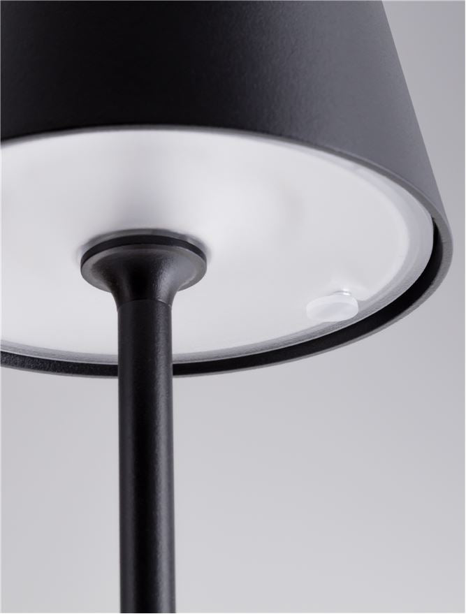 Външен пендел PERSEA 2W LED Тъмен антрацит алуминий и матиран поликарбонат IP54 ⌀11 H115см