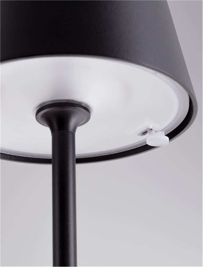 Външен пендел PERSEA 2W LED Тъмен антрацит алуминий и матиран поликарбонат IP54 ⌀11 H115см
