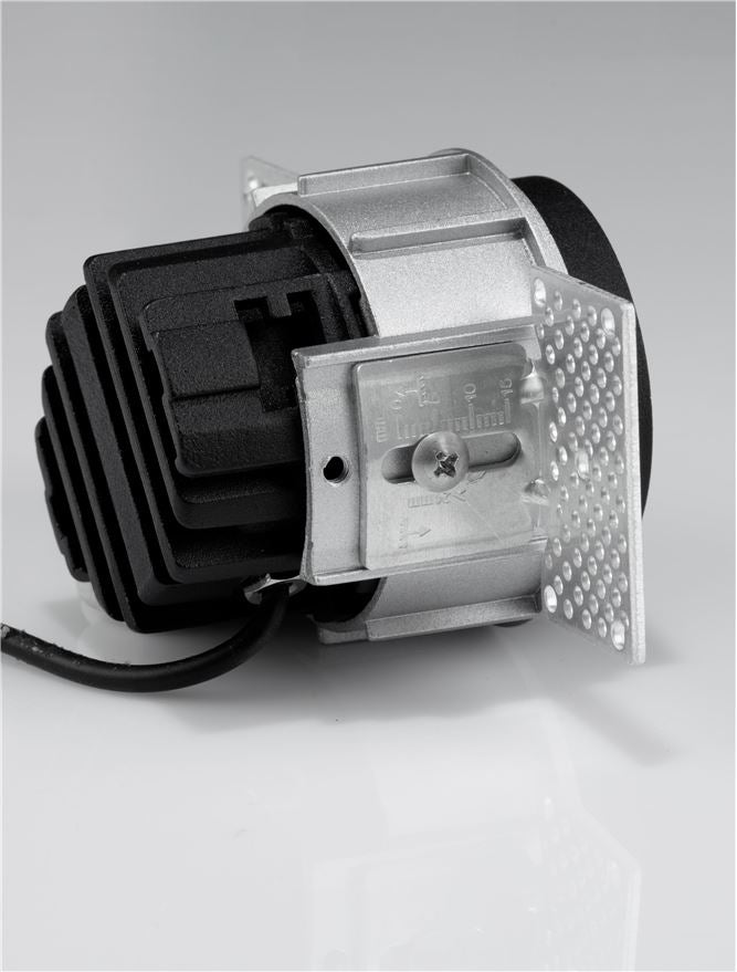 LED спот TALUS 10W 3000K Фиксиран безрамков Черен ⌀55 H65мм IP44