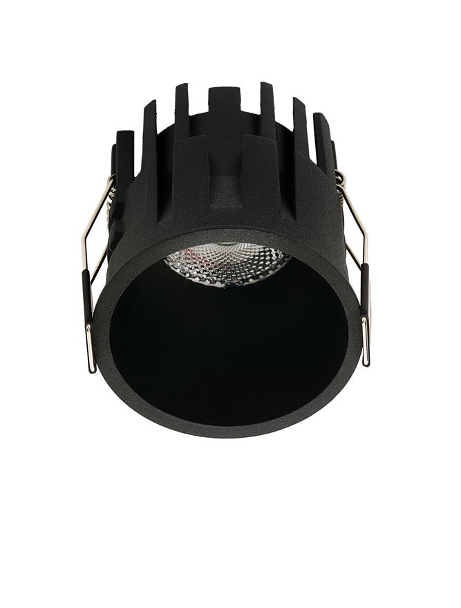 LED спот TALUS 10W 3000K Фиксиран безрамков Черен ⌀55 H65мм IP44