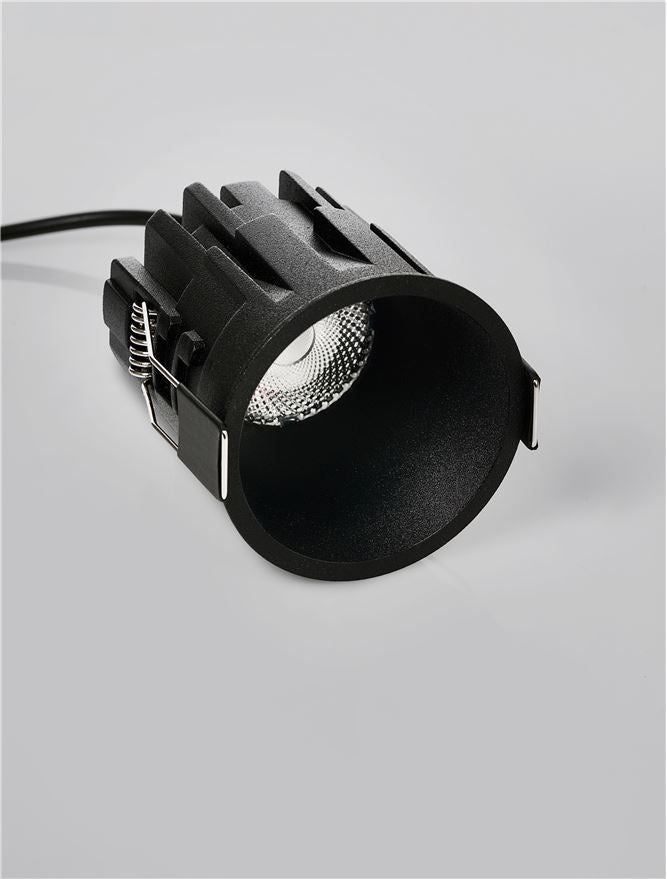 LED спот TALUS 10W 3000K Фиксиран безрамков Черен ⌀55 H65мм IP44