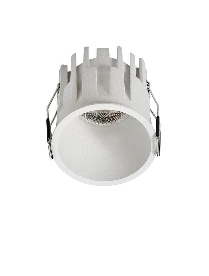 LED спот TALUS 7W 1800-3000K Фиксиран безрамков Бял димируем ⌀60 H65мм IP44