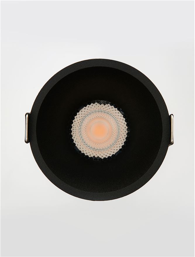 LED спот CIRRUS 13W 3000K Фиксиран безрамков Черен ⌀73 H68мм IP44