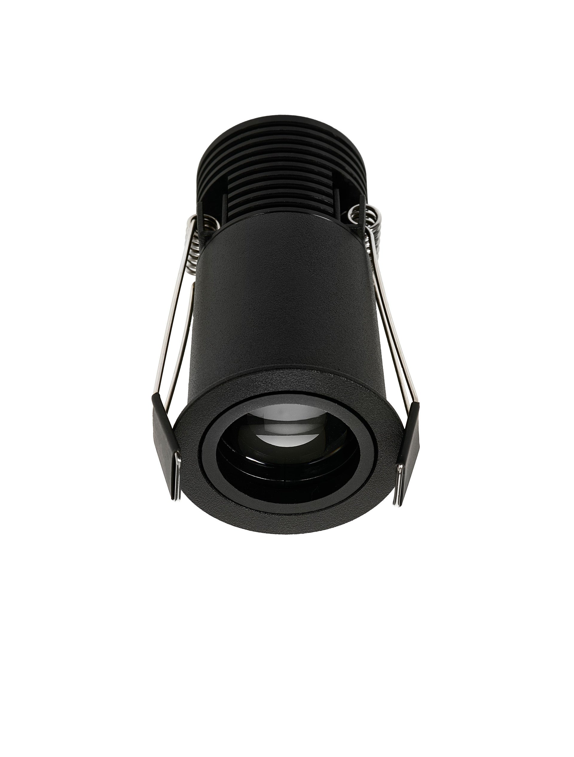 LED спот OTTO LENS 7W 3000K Регулируем Черен ⌀50 H87мм