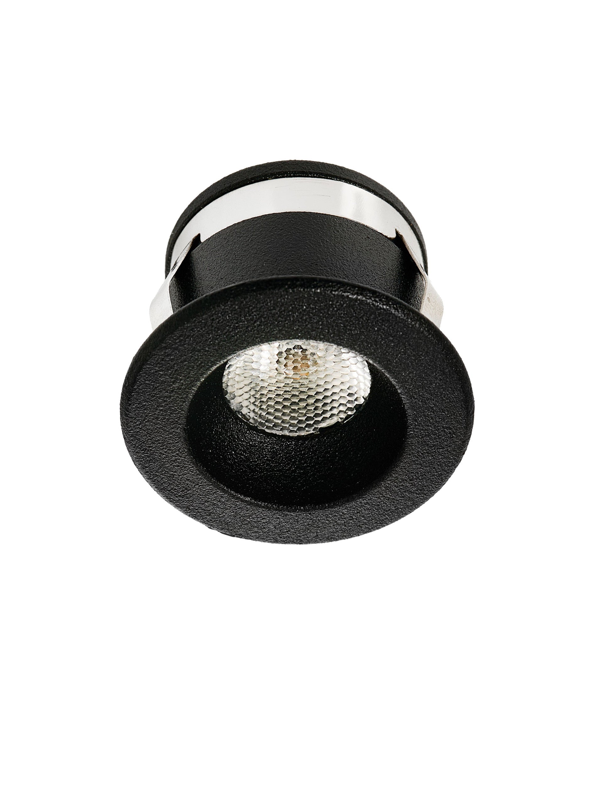 LED спот LOGGIA 1W Матово черен Ø30 H22мм 3000K IP20