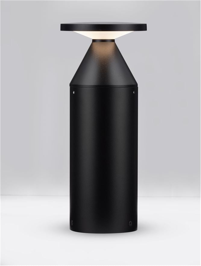 Външен аплик NEVE LED 11W Пясъчно черен алуминий ⌀13 H30см IP65