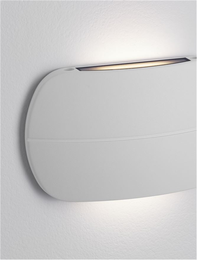 Външен аплик PRATO 10W LED Пясъчно бял алуминий и стъкло IP65 3000K