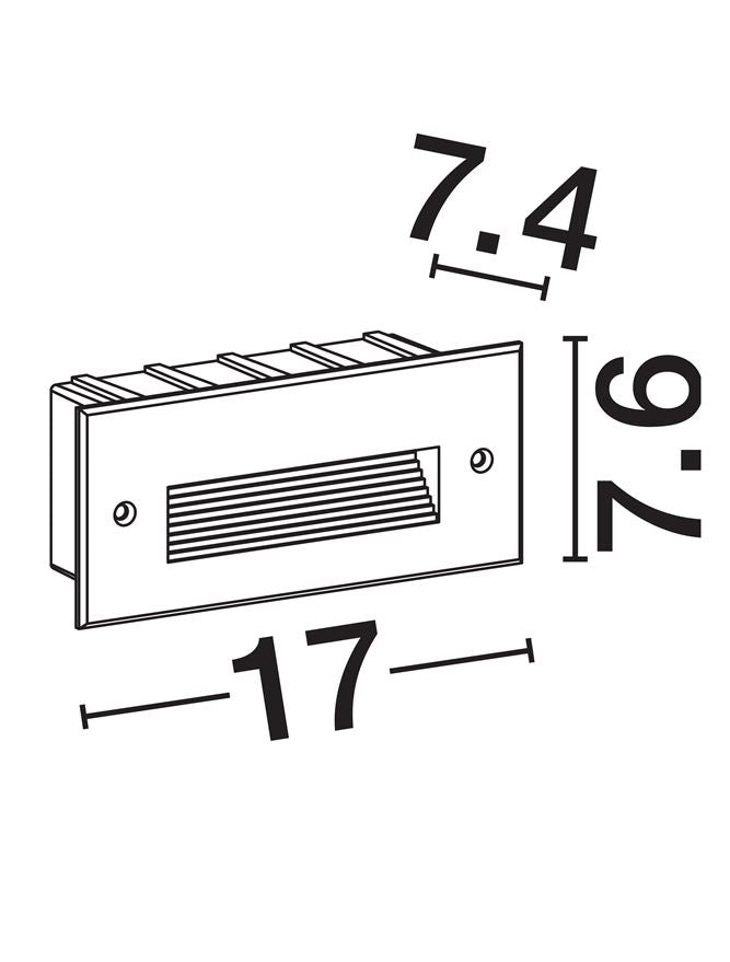 Външен аплик POLKA 5W Пясъчно черен алуминий IP65