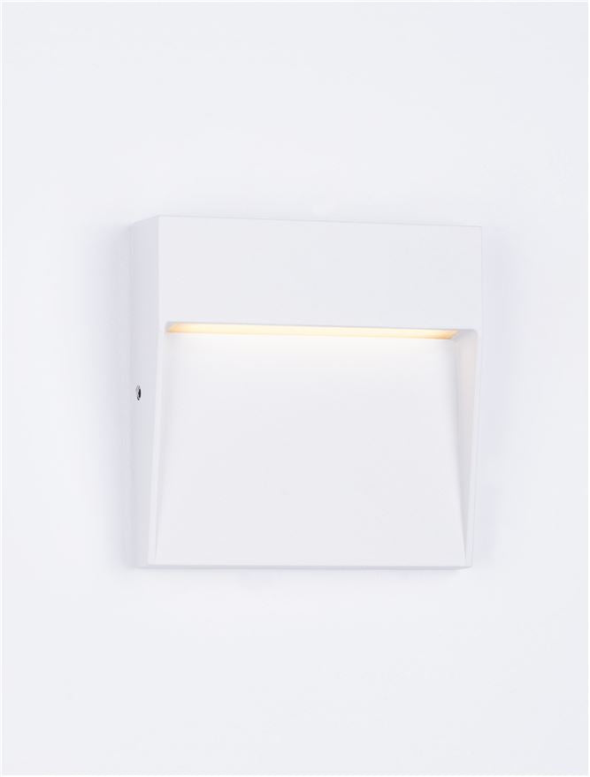 Външен аплик TOBY 3W LED Пясъчно бял алуминий и поликарбонат IP54 L10.5 W2.2 H10.5см