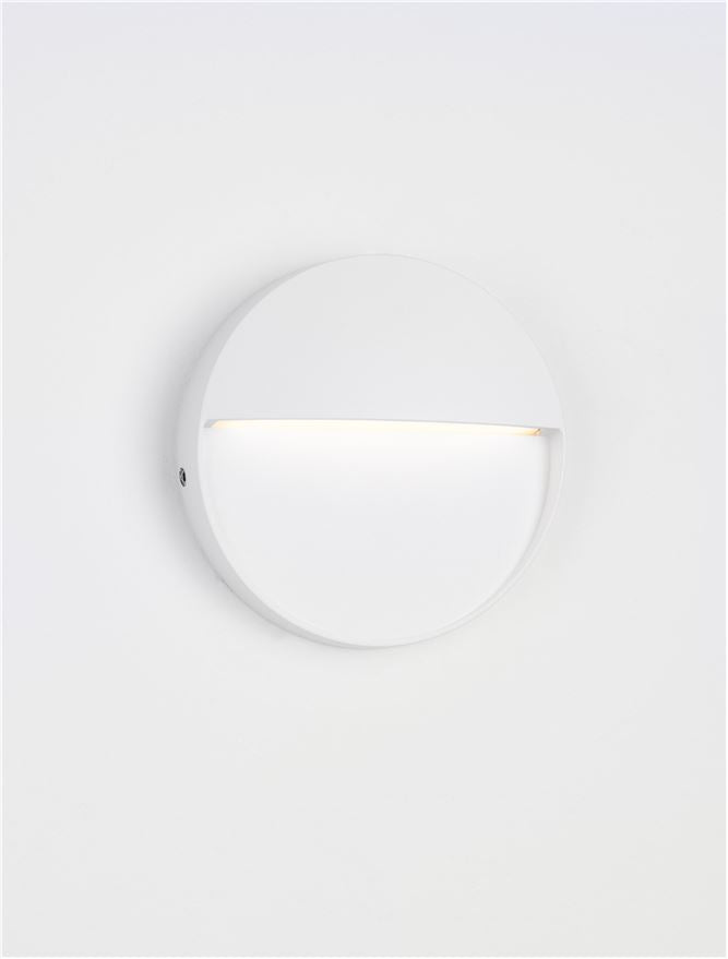 Външен аплик TOBY 3W LED Пясъчно бял алуминий и поликарбонат IP54 ⌀11