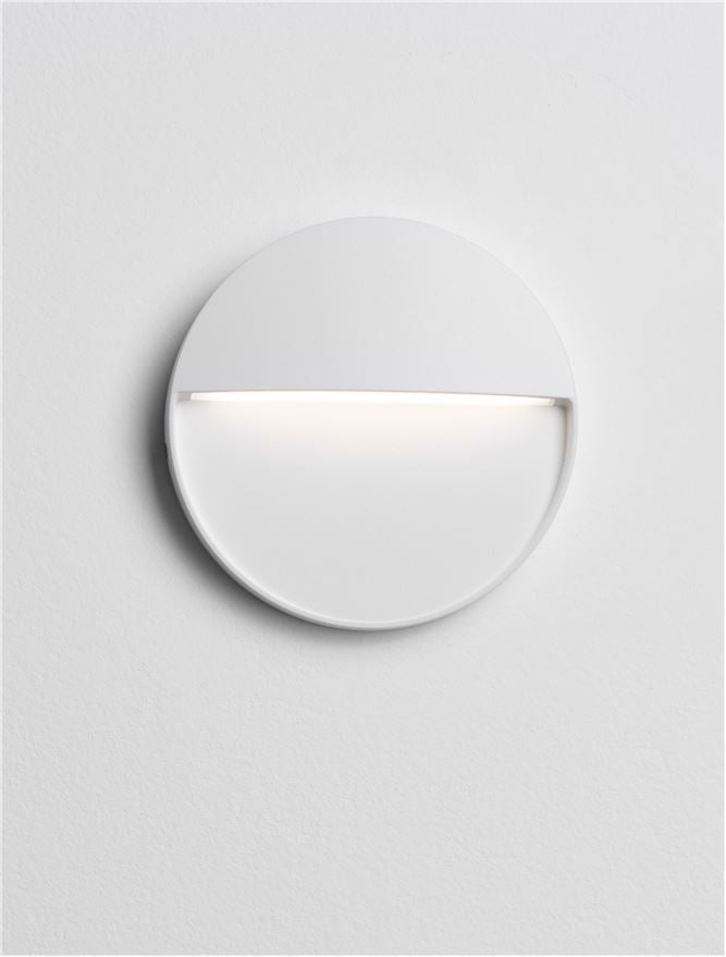 Външен аплик TOBY 3W LED Пясъчно бял алуминий и поликарбонат IP54 ⌀11