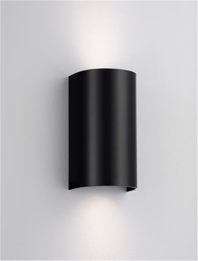 Външен аплик YORK 2x10W GU10 LED Пясъчно черен акрил и поликарбонат IP65 без крушка